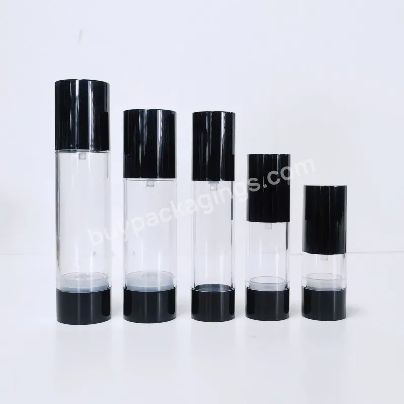 In Stock As Material Transparent Color 15ml 30ml 50ml 80ml 100ml 120ml Spray Lotion Airless Pump Bottle For Skin Care