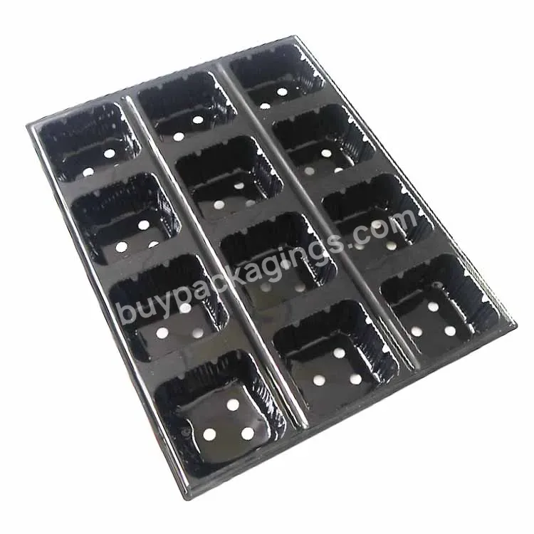 In-stock Black Plastic Containers For Seedlings 8 / 12 Cells Seed Starter Tray Microgreens Grow Tray - Buy Microgreens Growing Trays,Microgreens Seed Trays Seed Trays Seedling Starter,Seedling Starter Trays.