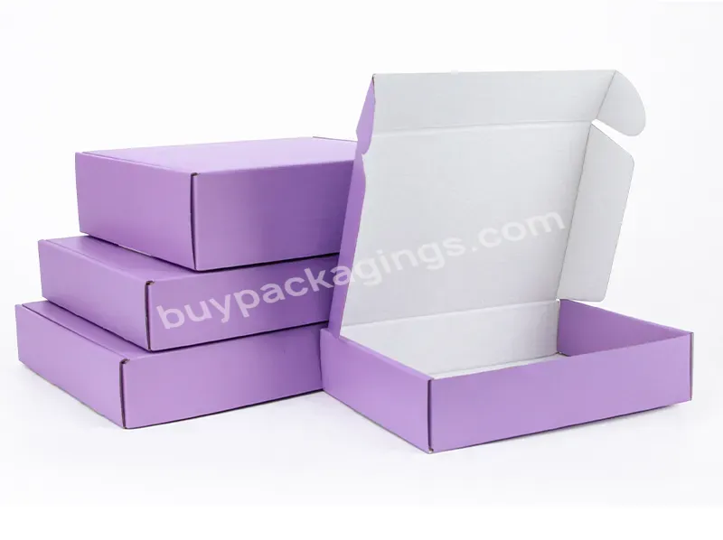 In Stock Competitive Price Ecommerce Nail Polish Candle Custom Logo Lavender Purple Shipping Boxes