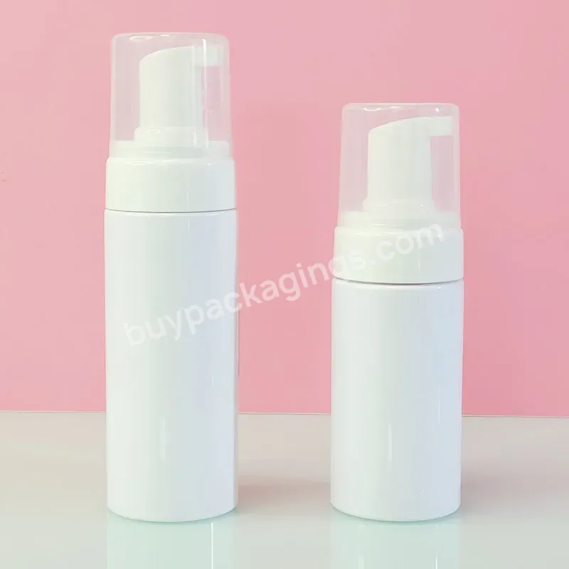 In Stock Cosmetic Facial Cleanser Bread Foam White Plastic 40ml 50ml Pet Pump Foam Bottle