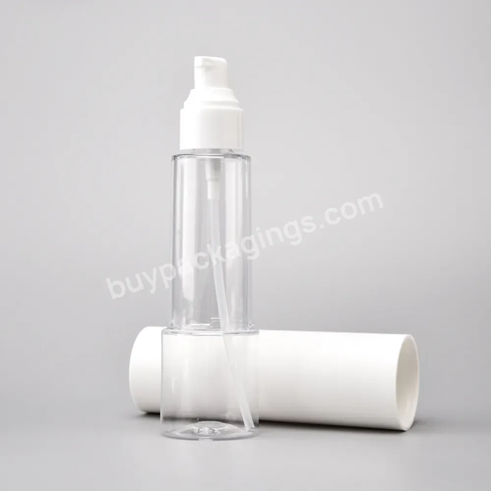 In Stock Customized Pet Plastic Cosmetic Set Plastic Packaging Lotion Bottle Spray Bottle Cream Jar 130ml 110ml 50g 30g