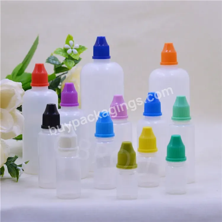 In Stock Empty 5ml 10ml 15ml 20ml 30ml 50ml Pe Squeeze Plastic Dropper Bottle Cosmetic Bottles