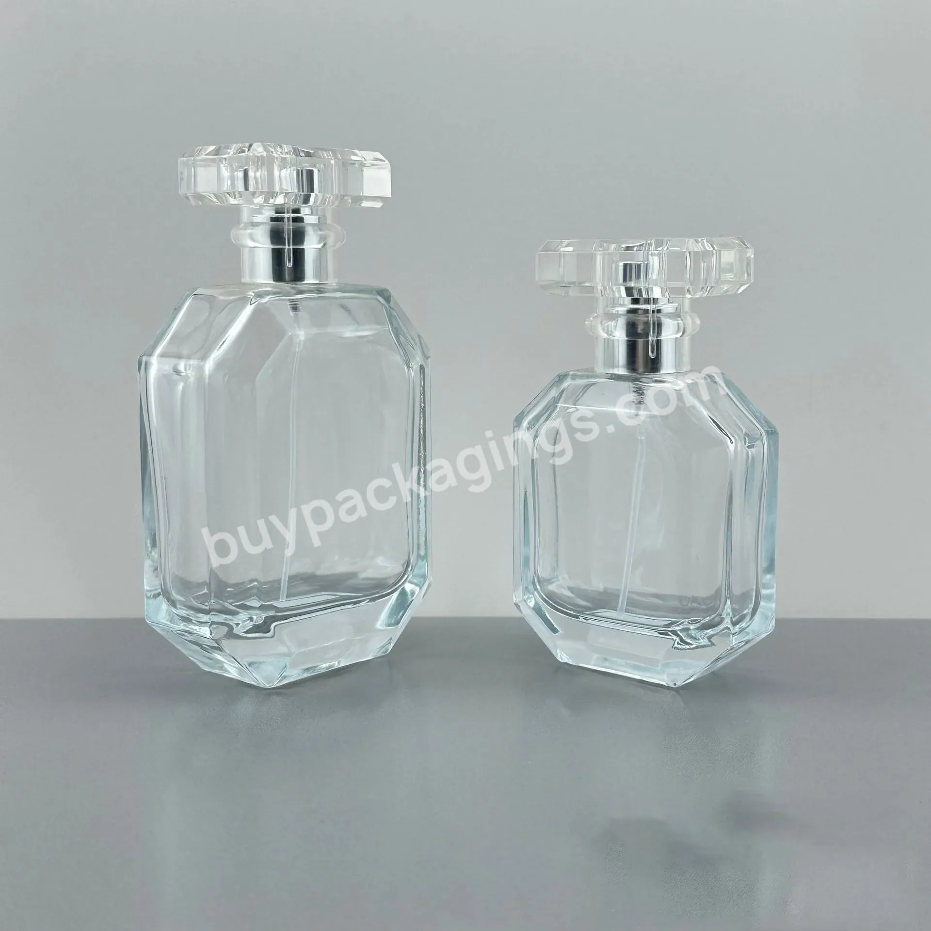 In Stock Empty Perfume Bottles 50ml 100ml Room Fragrance Bottle Clear Glass Perfume Bottles