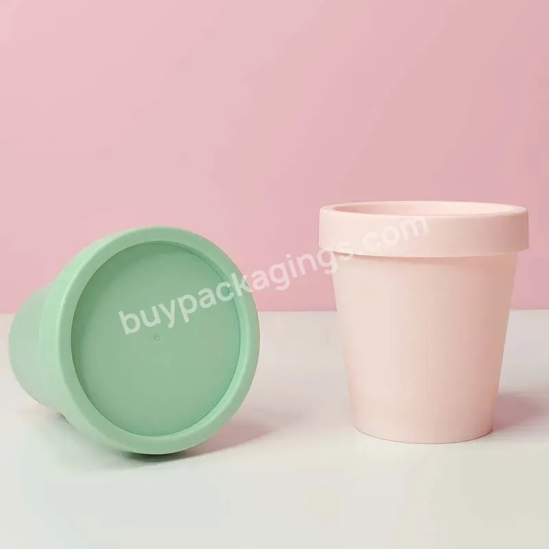 In Stock Free Sample Pink Pp Body Butter Scalp Scrub 100g 200g 250g Custom Logo Empty Plastic Jar