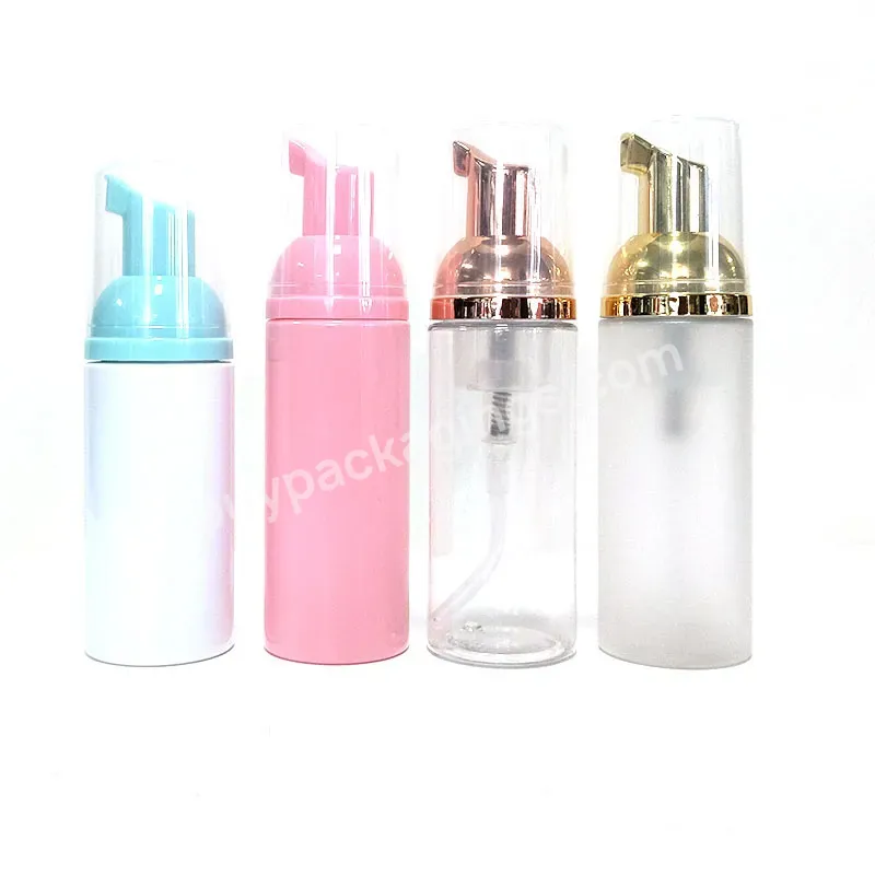 In Stock Luxury Empty Plastic Foam Pump Pink Bottle 50 Ml 60 Ml Cosmetics Face Skin Care Plastic Bottle With Lotion Pump