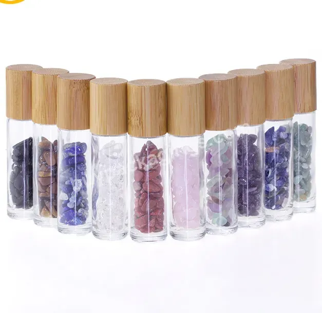 In Stock ! Natural Stones Essential Oil Gemstone Perfume Roll On Bottles 10ml