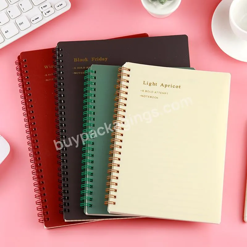 In Stock Notebook A5 B5 Cheap Note Book Red Black Green Journals Daily Planner Wholesale Spiral Notebooks