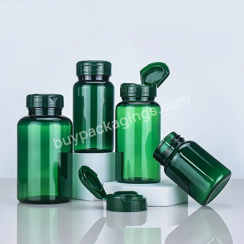 In Stock Plastic Pills Bottle Dark Green Semi-transparent Empty Seal Bottles Solid Powder Medicine Pill Capsule Vial Container - Buy Medicine Pill Capsule Vial Container,Plastic Pills Bottle Dark Green,Semi-transparent Empty Seal Bottles.