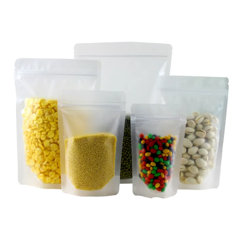 In Stock Resealable Vinyl Storage Pvc Zip Lock Clear Plastic Pouch Transparent Zipper Bag