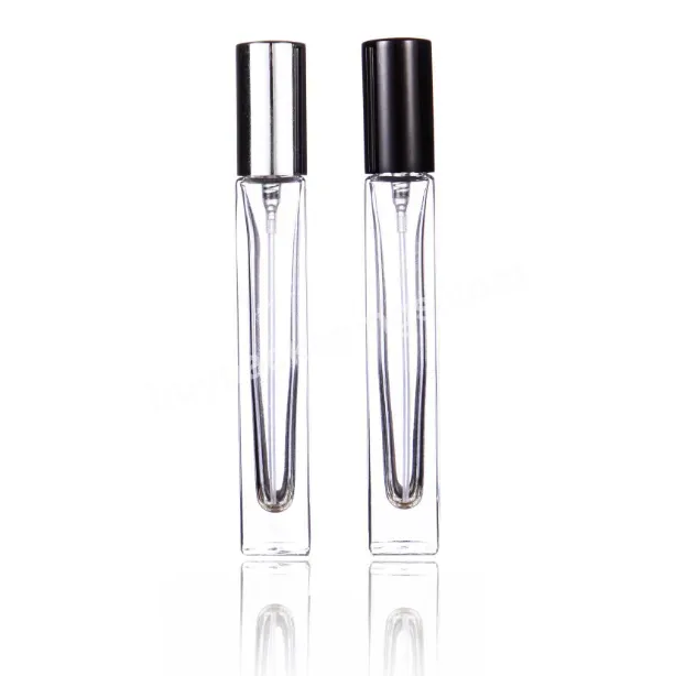 In Stock ! Top Selling Wholesale Empty Pocket 10ml Square Glass Fine Mist Sprayer Perfume Bottle