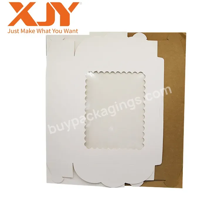 Inch Factory Price Cake Box With Window In Bulk Wholesale White Large Cake Boxes Kraft Paper Tall Cake Box