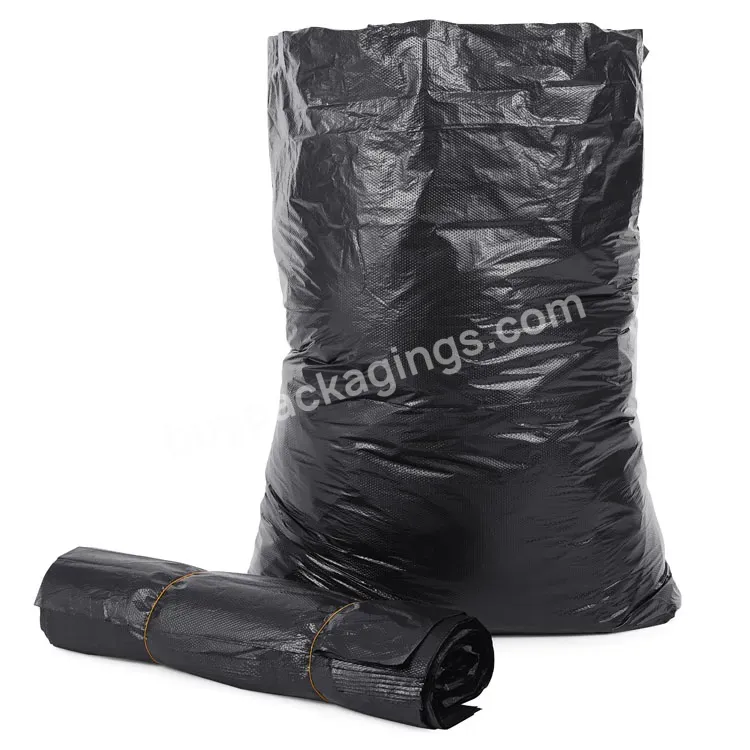 Industrial 55-60 Gallon Black Heavy Duty Garbage Bag Private Label Household Trash Bags Customization