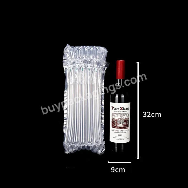 Inflatable Air Column Glass Wine Bottle Packing Protector Air Roll Bag With Free Pump