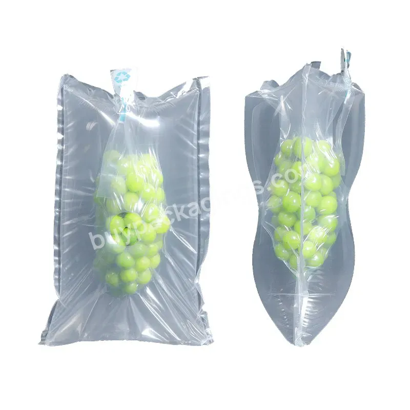 Inflatable Buffer Packing Pouch Bags Wrap Pe Gas Filled Air Cushion Finish Protective Packaging For Fresh Grapes