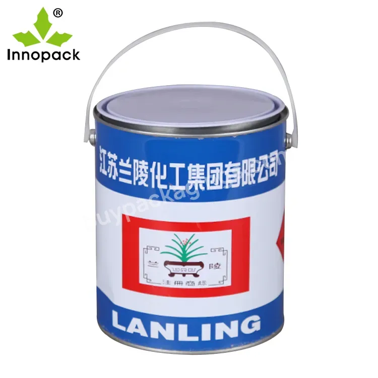 Innopack Good Quality Empty Metal Tin Paint Glue 1 Liter Tin Cans,Paint Can For Sale