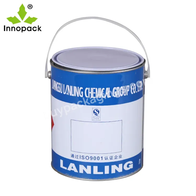 Innopack Good Quality Empty Metal Tin Paint Glue 1 Liter Tin Cans,Paint Can For Sale