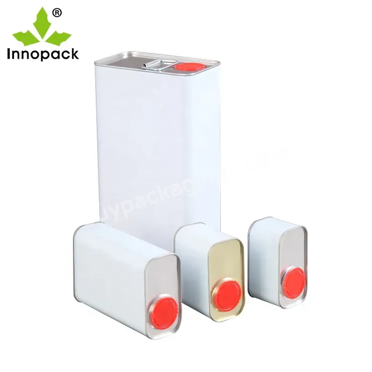 Innopack Welcome To Inquiry Price Rectangular Metal Tin Cans Empty Can For Paint For Wholesale With Custom Logo