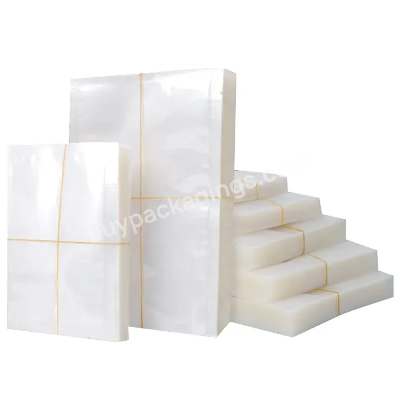 Inventory And Custom 3 Side Sealed Nylon Pe Laminated Plastic Vacuum Bags For Food Storage Vacuum Sealed Bags