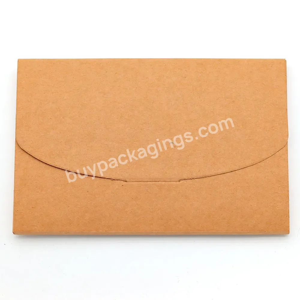 Invitation Card Packaging Boxes Bag Postcard Packing Box With/without Pvc Window Brown/black Gift Paper Box Kraft Paper Envelope