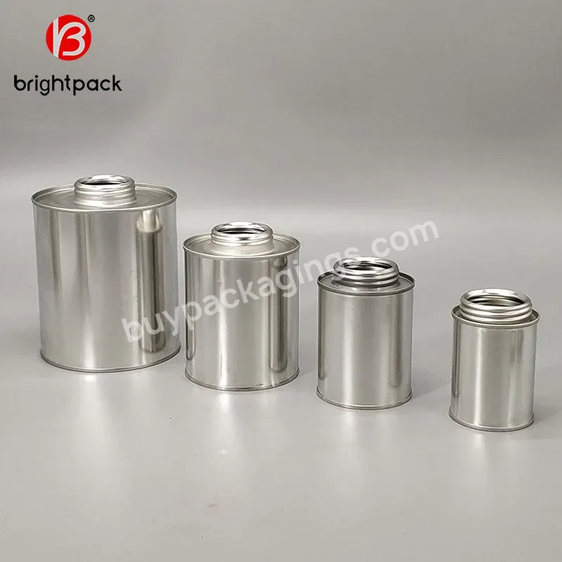 Iron Can,4oz,8oz,16oz,32oz Empty Pvc Glue Tin Can With Brush,Monotop Can