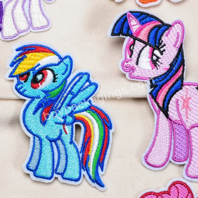 Iron On Custom Cartoon Clothing Embroidery Unicorn Patch