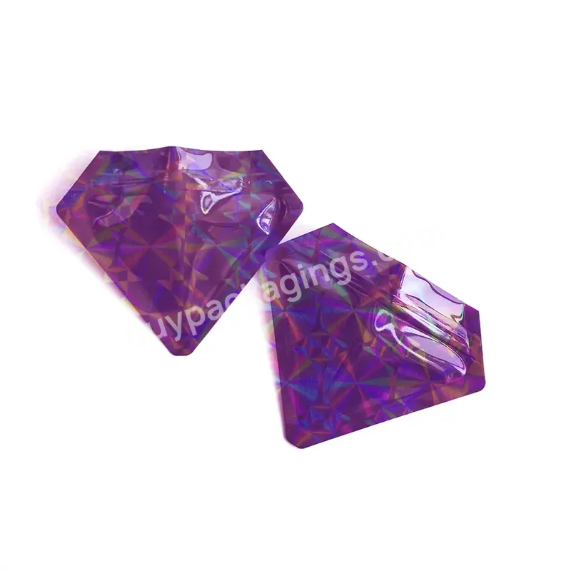 Irregular Smell Proof Soft Touch Custom Shape Mylar Bag Printed Packaging Factory