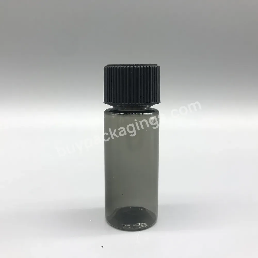 Is0:9001 Factory Pharmaceutical Pla Pet 20ml Plastic Push Turn Pill Bottle With Crc Child Resistant Cap And Inner Plug