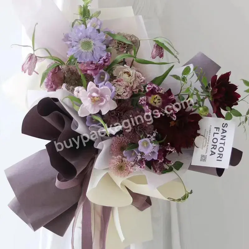 Jaywood Customize 2022 Flower Wrapping Oxford Paper Thickened Hansu Ouya Paper Rolled Bouquet Wrapped Floral Art Paper