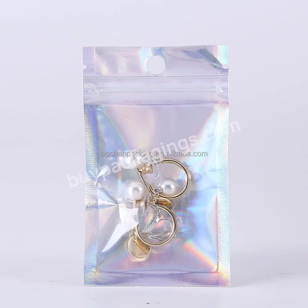 Jewelri Bag,Resealable Plastic Bag Hollogragic,Custom Logo Jewelry Bags