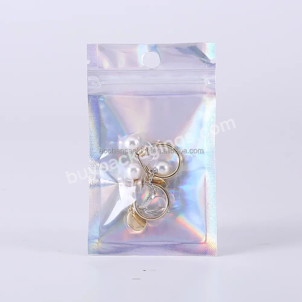 Jewelry Bag,Holographic Ziplock Packaging,Custom Ziplock Bags With Logo Jewelry