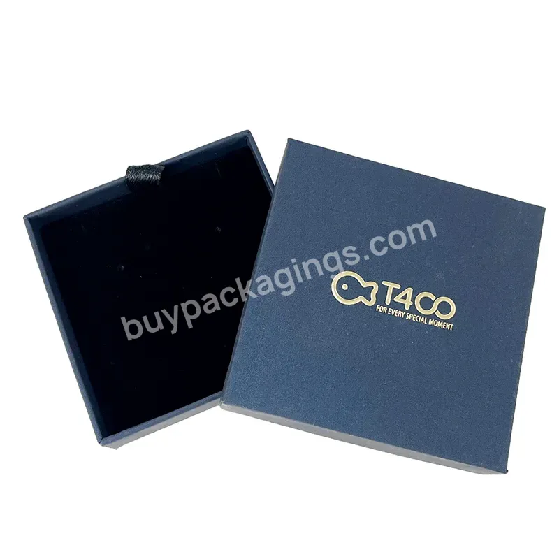 Jewelry Box Packaging Paper Jewellery Box Cardboard Paper Box For Earrings Ring Gifts With Custom Color Logo