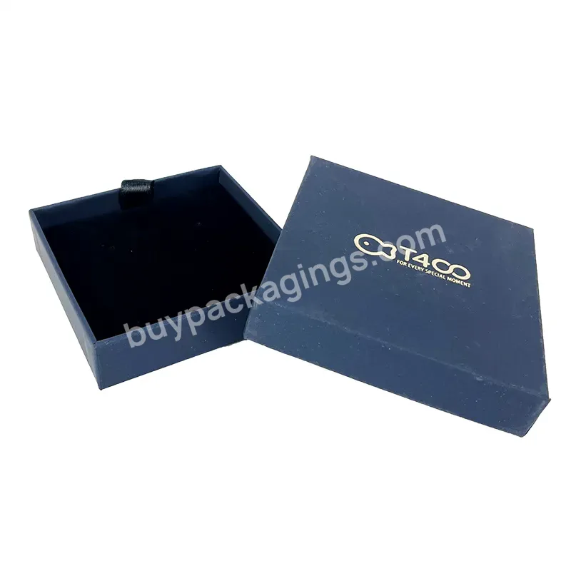 Jewelry Box Packaging Paper Jewellery Box Cardboard Paper Box For Earrings Ring Gifts With Custom Color Logo