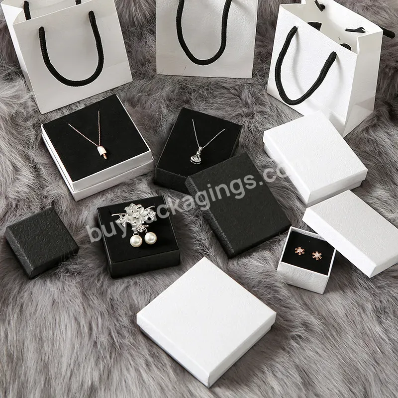 Jewelry Gift Bag Necklace Drawing Box Package Slide Drawer Paper Box With Black Foam For Jewelry Packaging