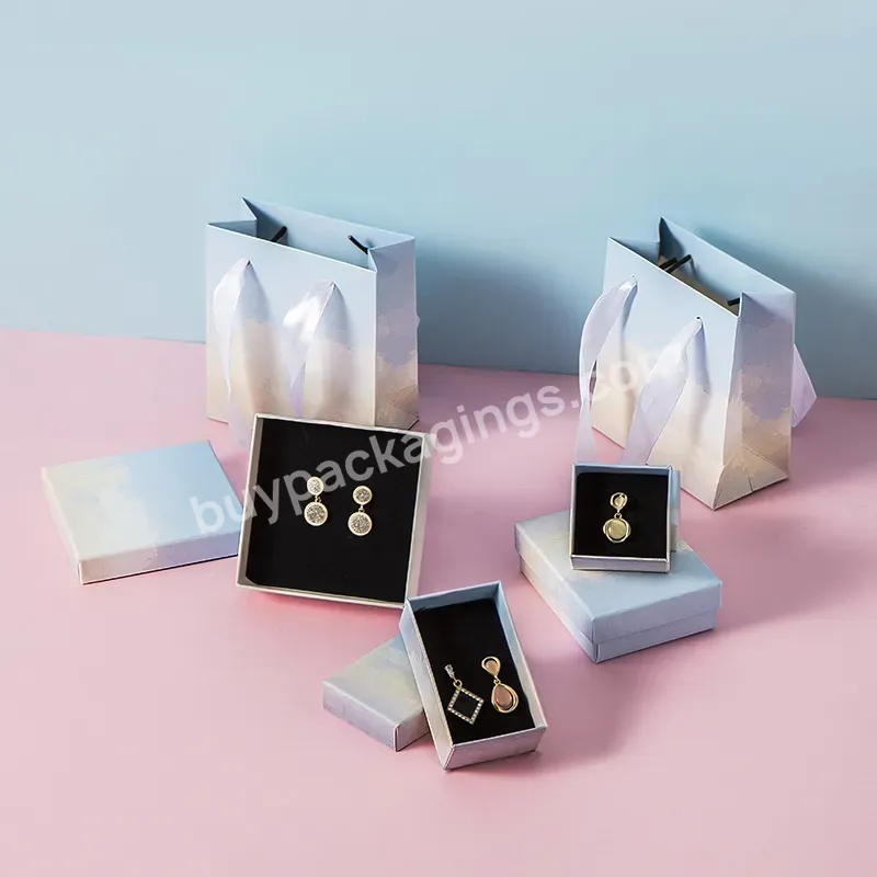 Jewelry Necklace Gift Box Custom Logo Cardboard Paper Fashion Luxury Branded Jewelry Gift Boxes Packaging