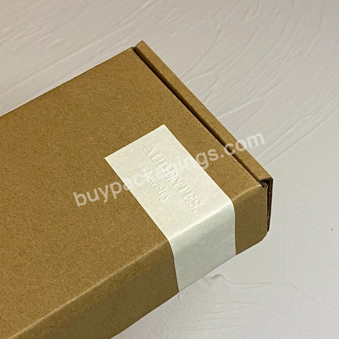 Jewelry Package Seal Label Sticker Box Label Sticker Cardboard Box Sticker With Embossed Logo