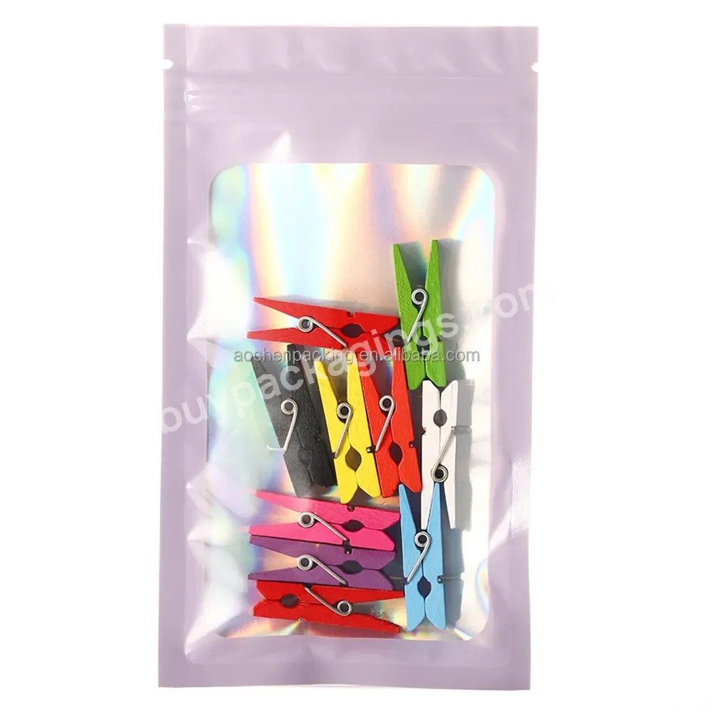 Jewelry Packaging,Seed Bag Packaging Bags Zip Lock Holographic,Sachet Plastique Transparent Personnalis