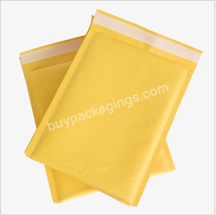 Jewelry Transportation Packaging Shipping Zipper Electronic Product Envelope Poly Kraft Paper Biodegradable Bubble Mailers