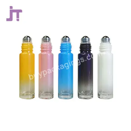 Jieting Custom Roll On Glass Bottle 10ml Clear Essential Oil Glass Roll On Bottle Essential Oil Perfume Glass Roll On Bottle