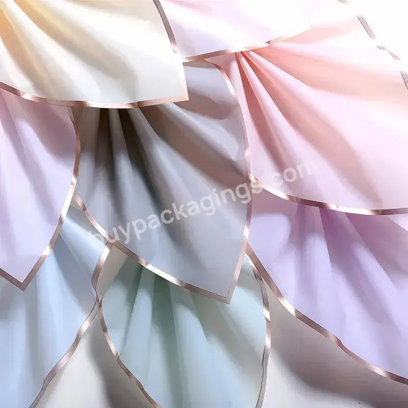 Joywood New Design Waterproof Floral Paper Plastic Wrapping Film Flower Wrapping Paper For Flower