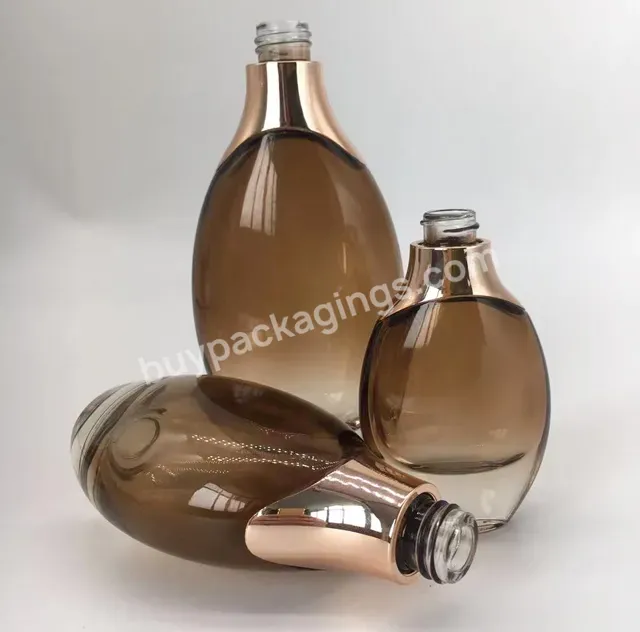 Jt-a0036 50ml New Arrivals Olive Shape Luxury 30 Ml Serum Essential Oil Bottles Glass Dropper Bottle