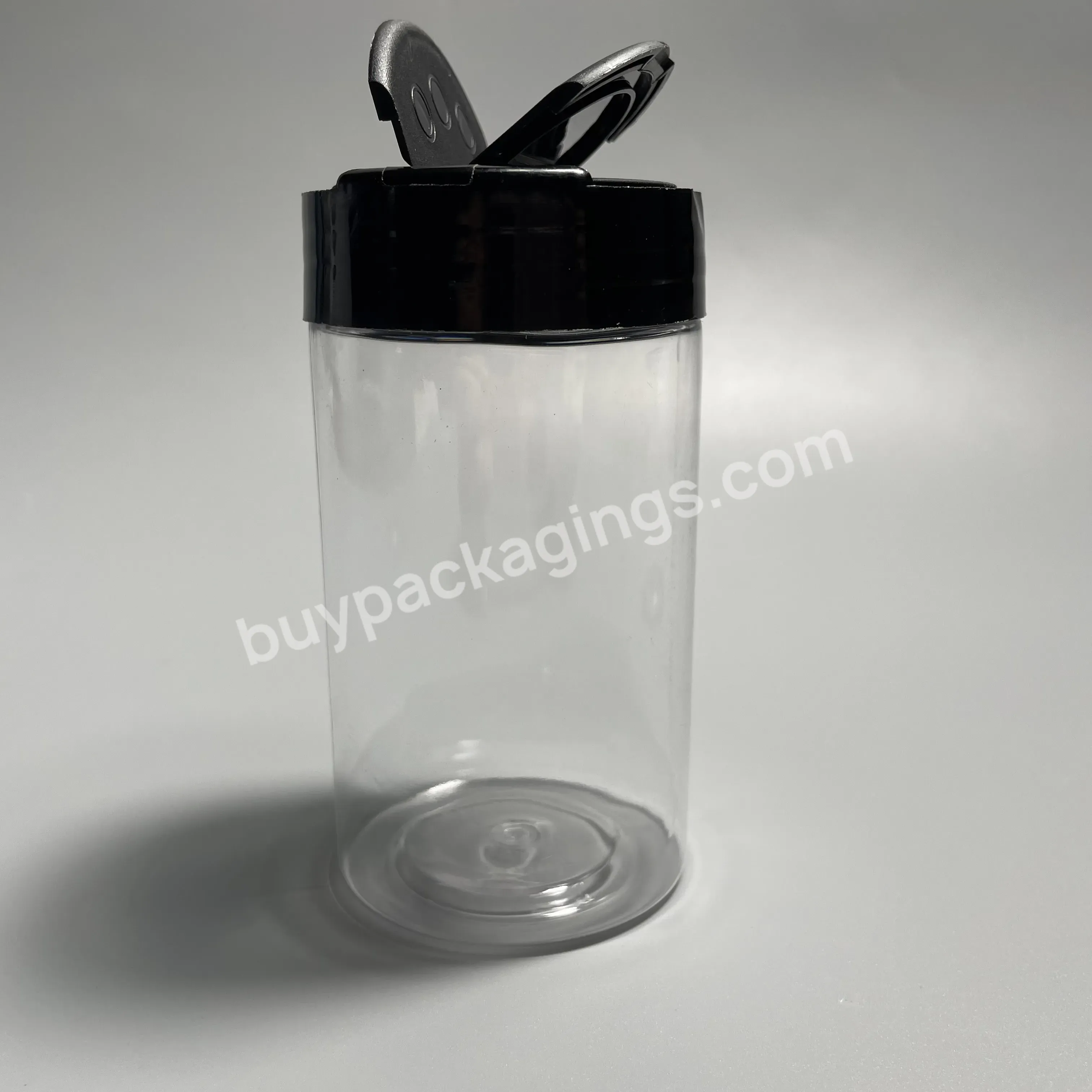 Kitchen Salt Pepper Chili Container Seasoning Jar Dual Flip Spice Cap Pet Bottle Plastic Spice Shaker Bottle