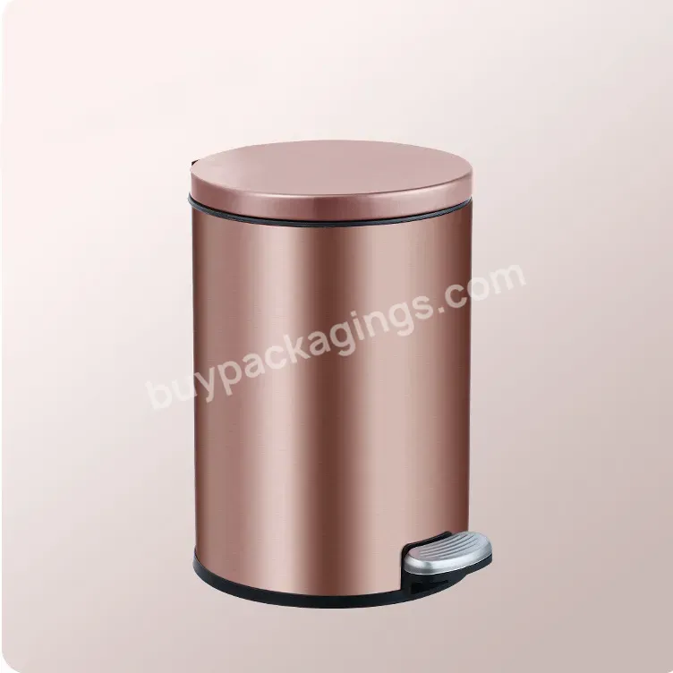 Kitchen Trash Cans Stainless Steel Trash Bin 13 Gallon Trash Bin Use In Home Hotel Metal