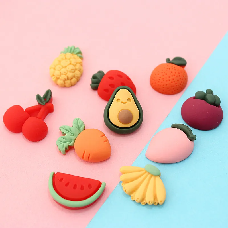 Korea 3d Carrot Cherry banana peach mangosteen pineapple strawberry watermelon avocado Fruit Fridge Magnets