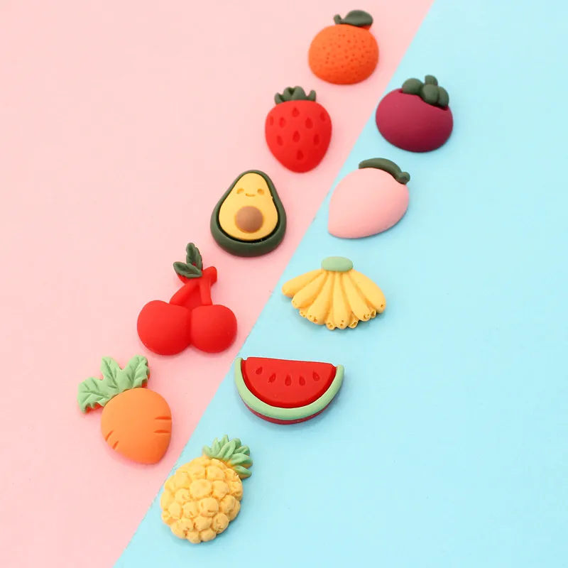 Korea 3d Carrot Cherry banana peach mangosteen pineapple strawberry watermelon avocado Fruit Fridge Magnets