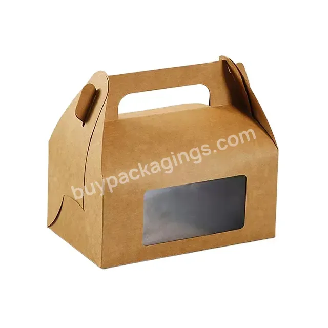 Kraft Box With Pet Window-small Square Christmas Gift Packaging Boxes Jute Bag With Window