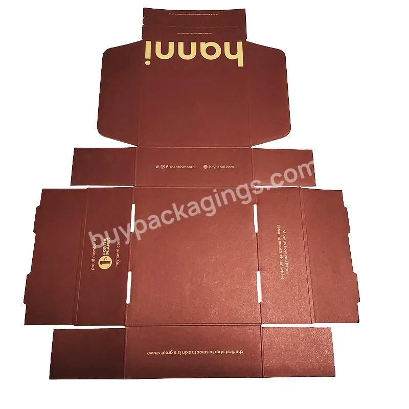 kraft corrugated candle modern mailer boxes with tear strip book shipping box