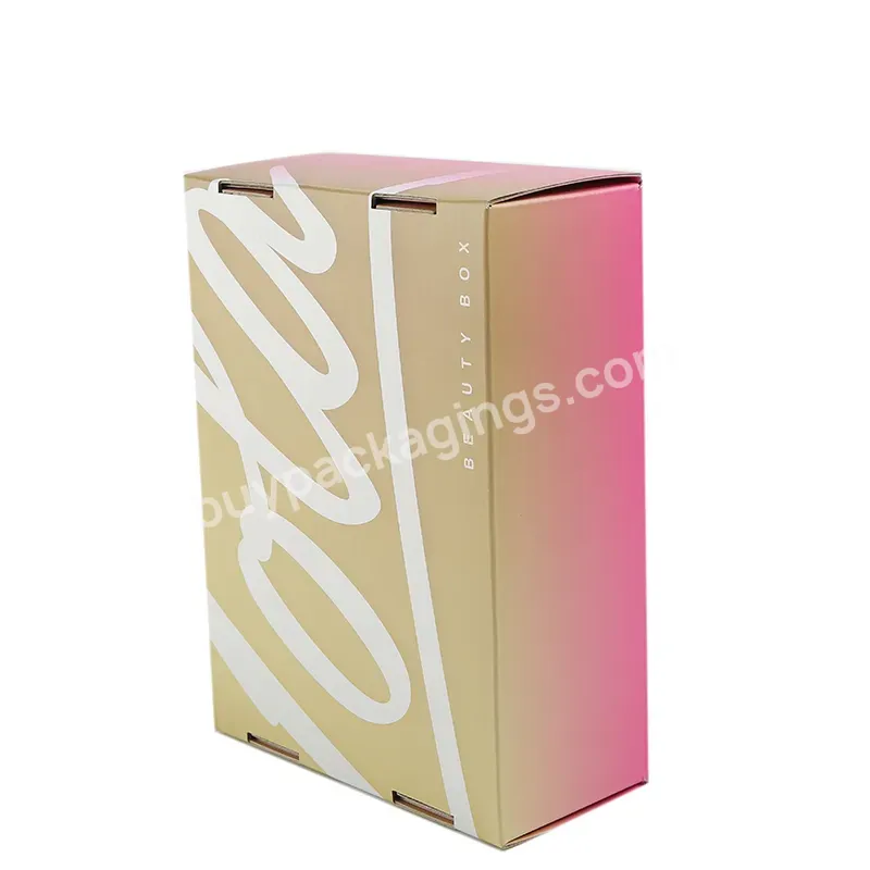 Kraft Corrugated Cardboard Clothing Mailing Beauty Product Packaging Box