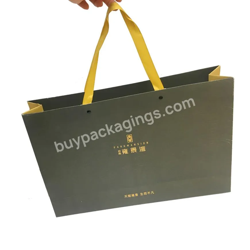 kraft milk tea eco gift bags logo paper gift bag for flower