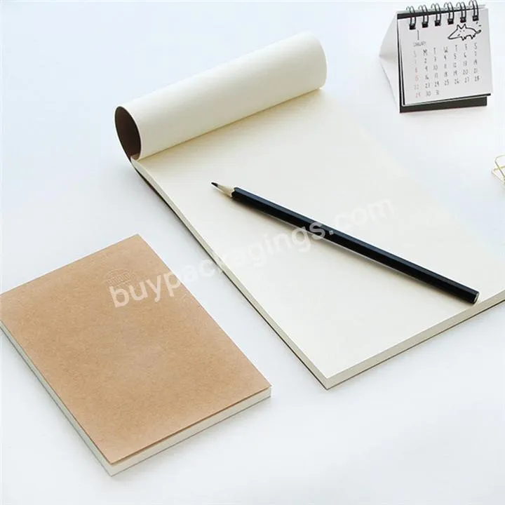 Kraft Notebook Diary Custom Soft Cover Planner Portable Note Book Printing A5 Notebooks