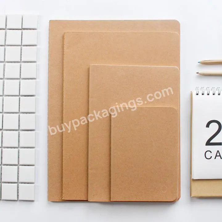 Kraft Notebook Diary Custom Soft Cover Planner Portable Note Book Printing A5 Notebooks